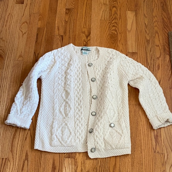 Aran Crafts Sweaters - Arab Crafts Merino Wool Cardigan Size Small